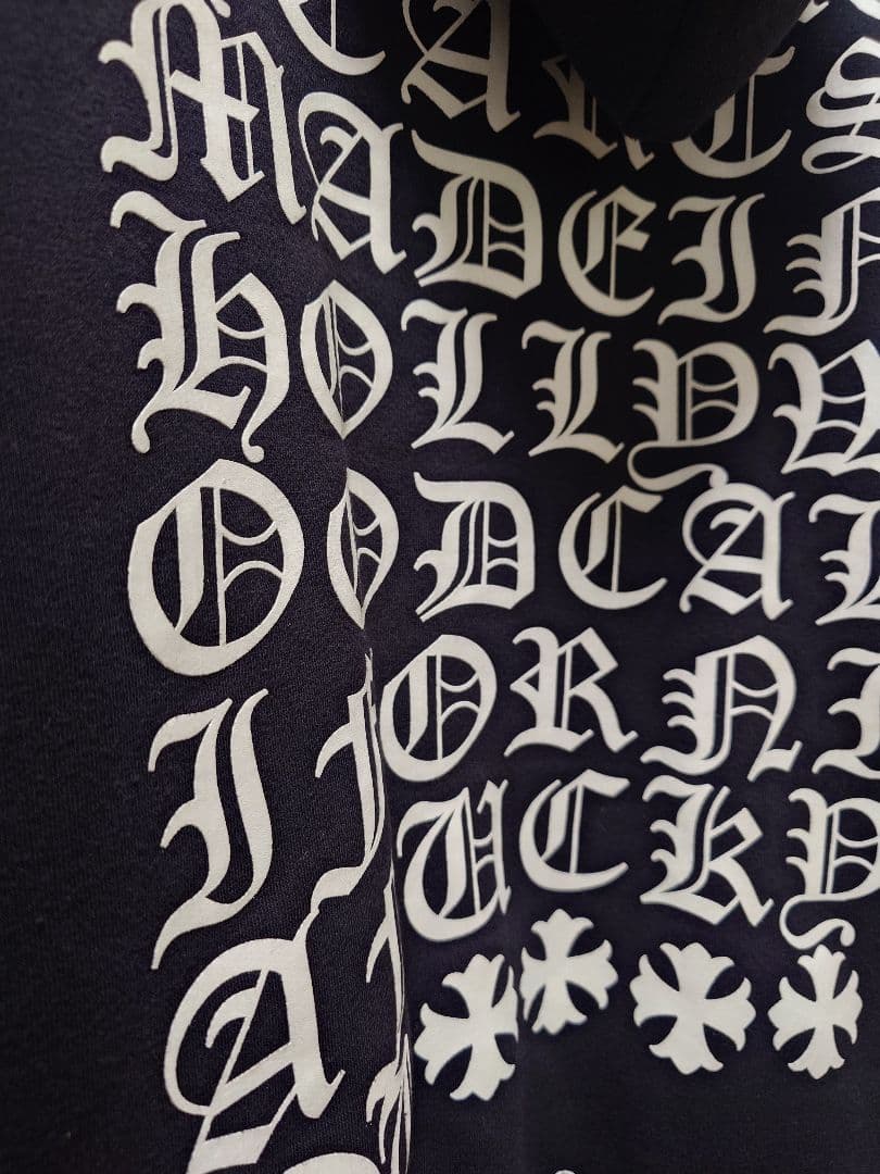 Chrome Hearts メッセージプリントパーカー