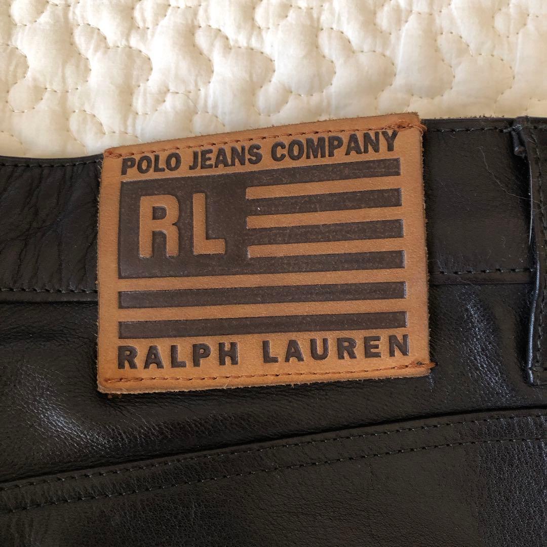 ラルフローレン　レザーパンツ