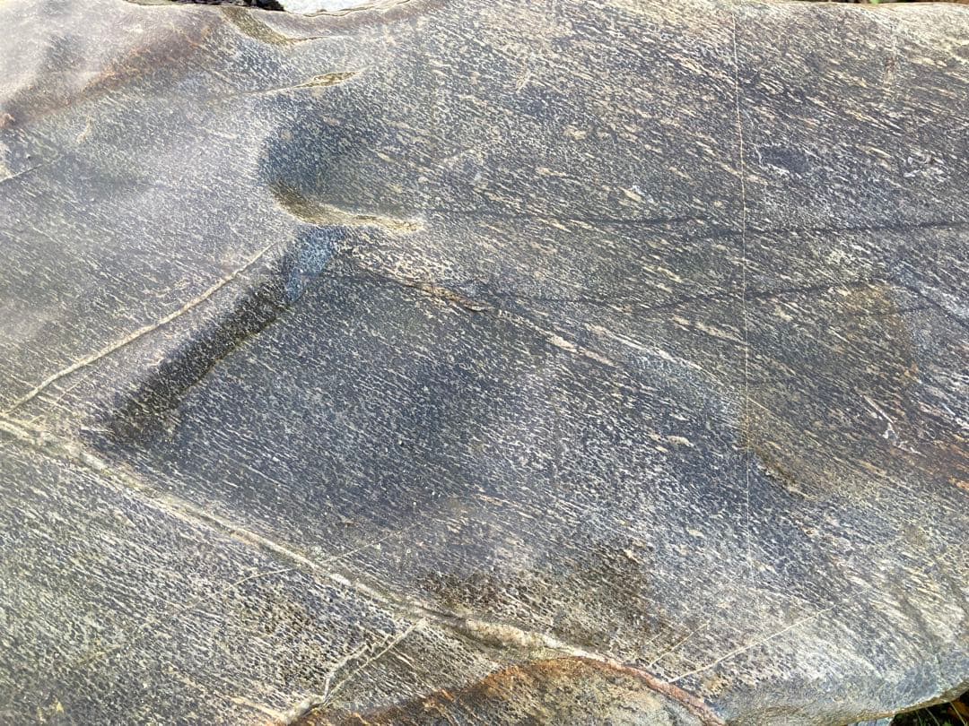 瀬田川石　銀梨地　沓石　捨石　景石