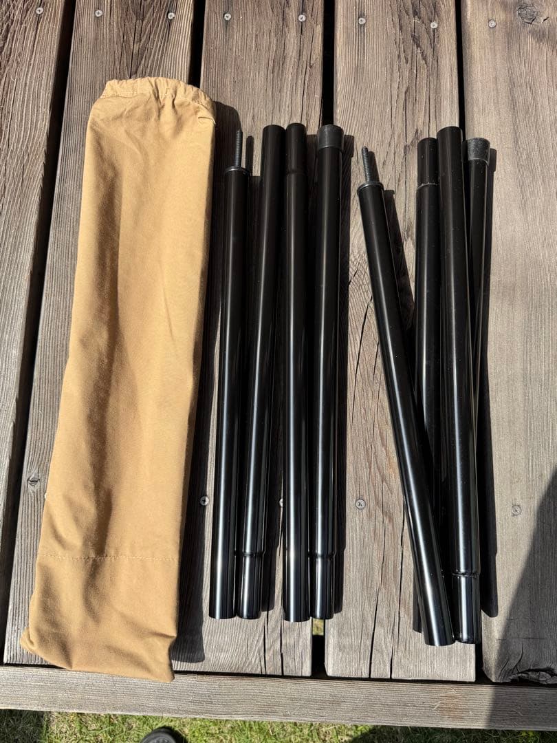 美品テンマクデザイン パンダ タープ TC スチールポール付き