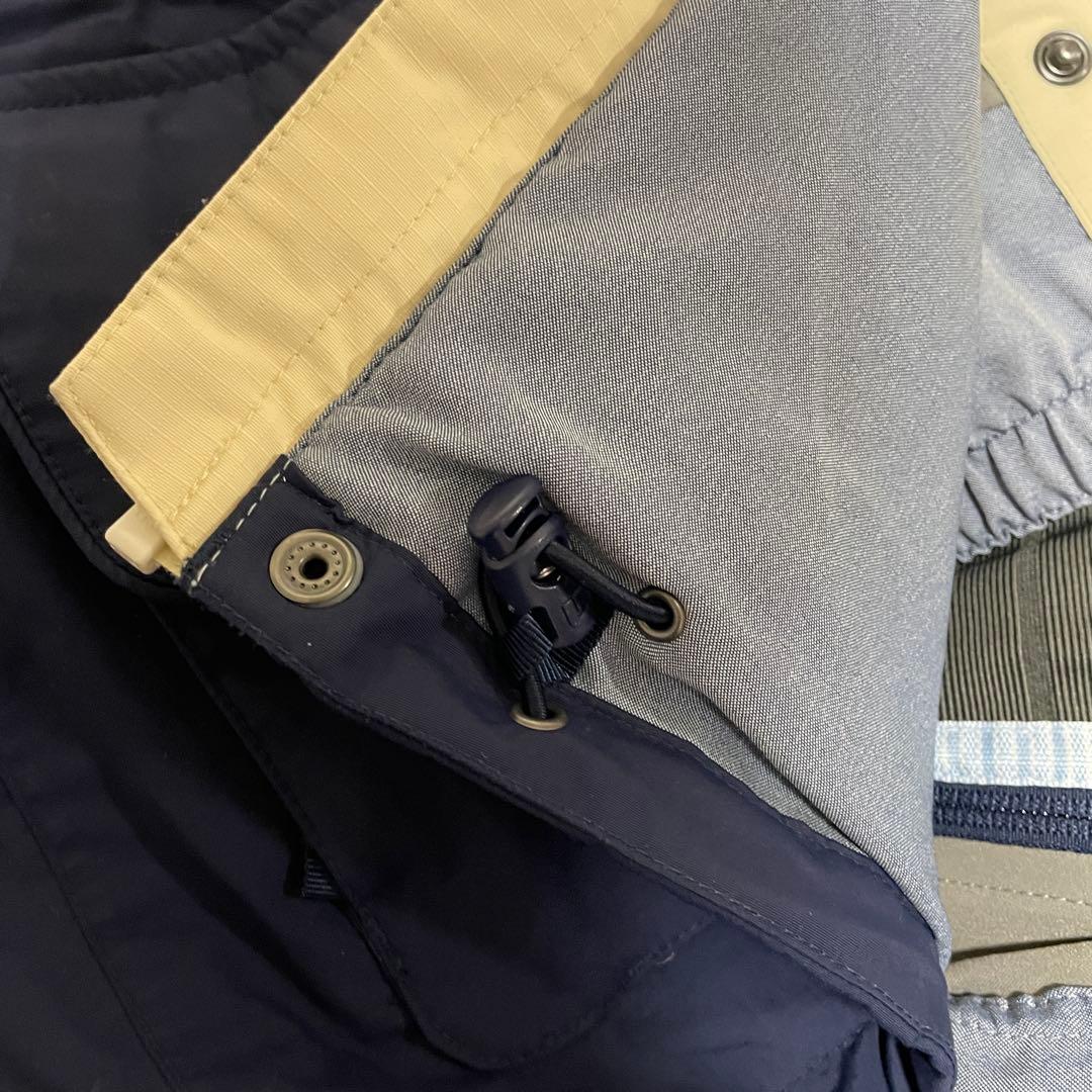 Burtonバートンスキーウェアスノーボードジャケットパーカーフード紺ネイビー白