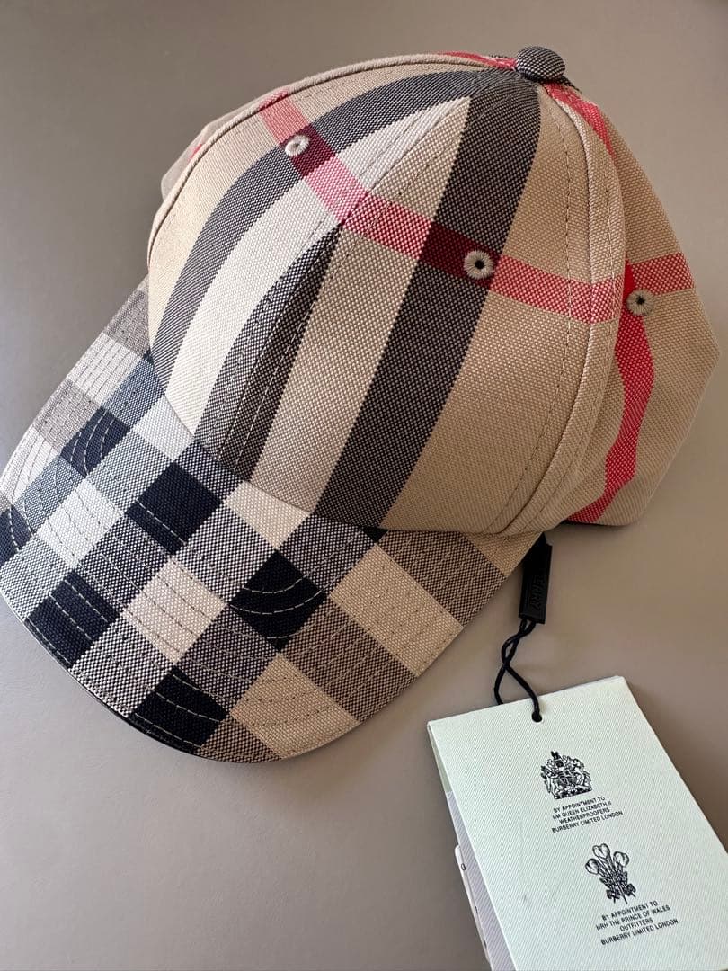 バーバリー　キャップ　帽子　ヴィンテージチェック