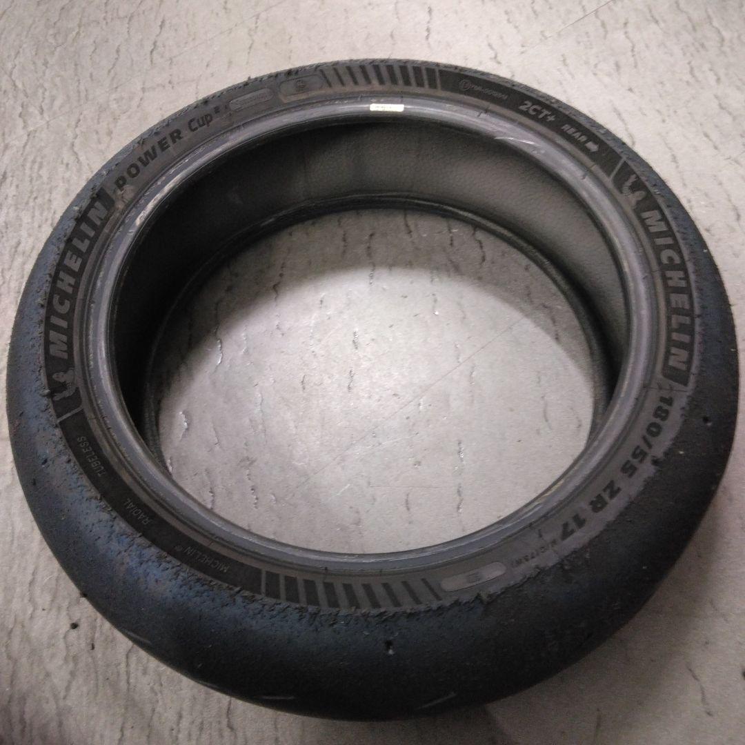 ミシュラン　POWER Cup2前後タイヤSET　中古品