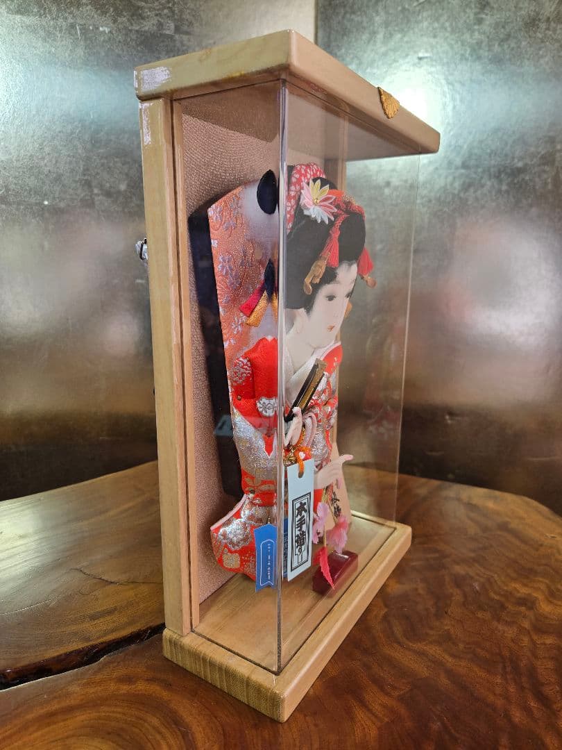 【一点限り】正月飾り　羽子板　ケース飾り　壁掛け　H54