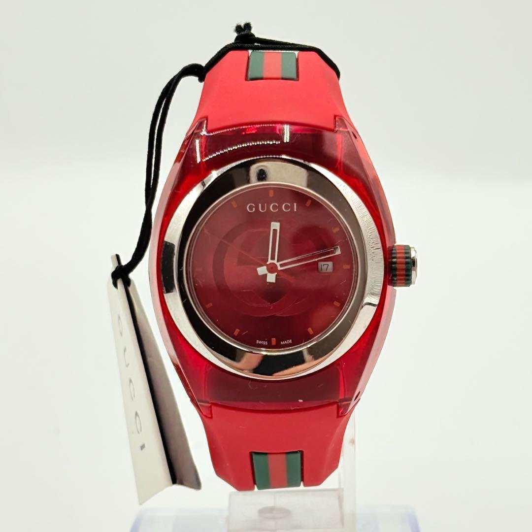 GUCCI グッチsync archive Watch rubber レッド
