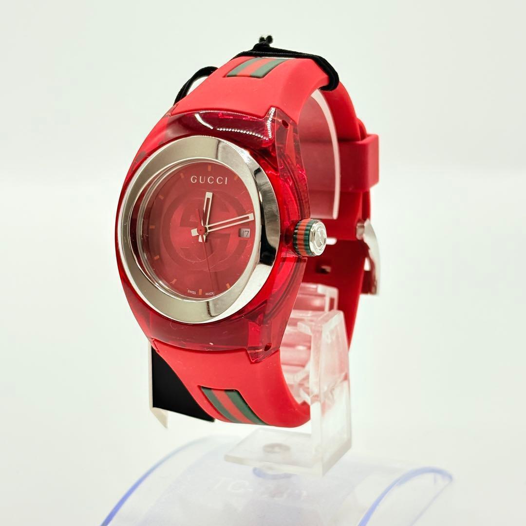 GUCCI グッチsync archive Watch rubber レッド