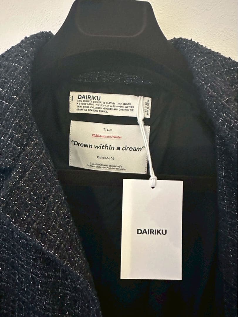 DAIRIKU 2025最新作 コレクション ロングコート 未使用タグ付き