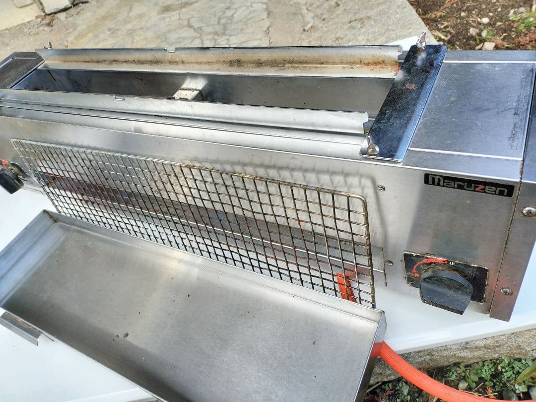 マルゼン　MGK-102B ステンレス ガス下火式焼物器　やきとり