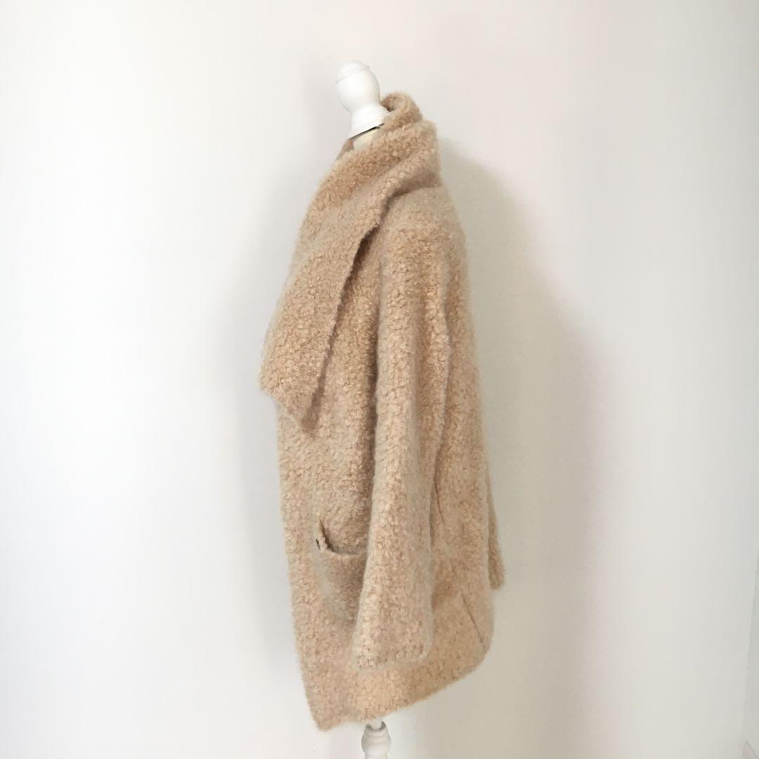 定価24万円　FOXEY フォクシー　カシミヤ マフラー付　ニット　コート