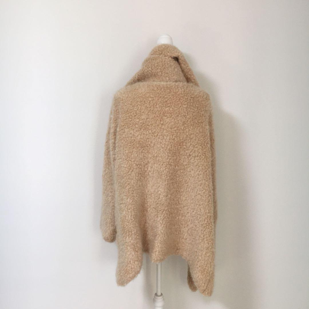 定価24万円　FOXEY フォクシー　カシミヤ マフラー付　ニット　コート