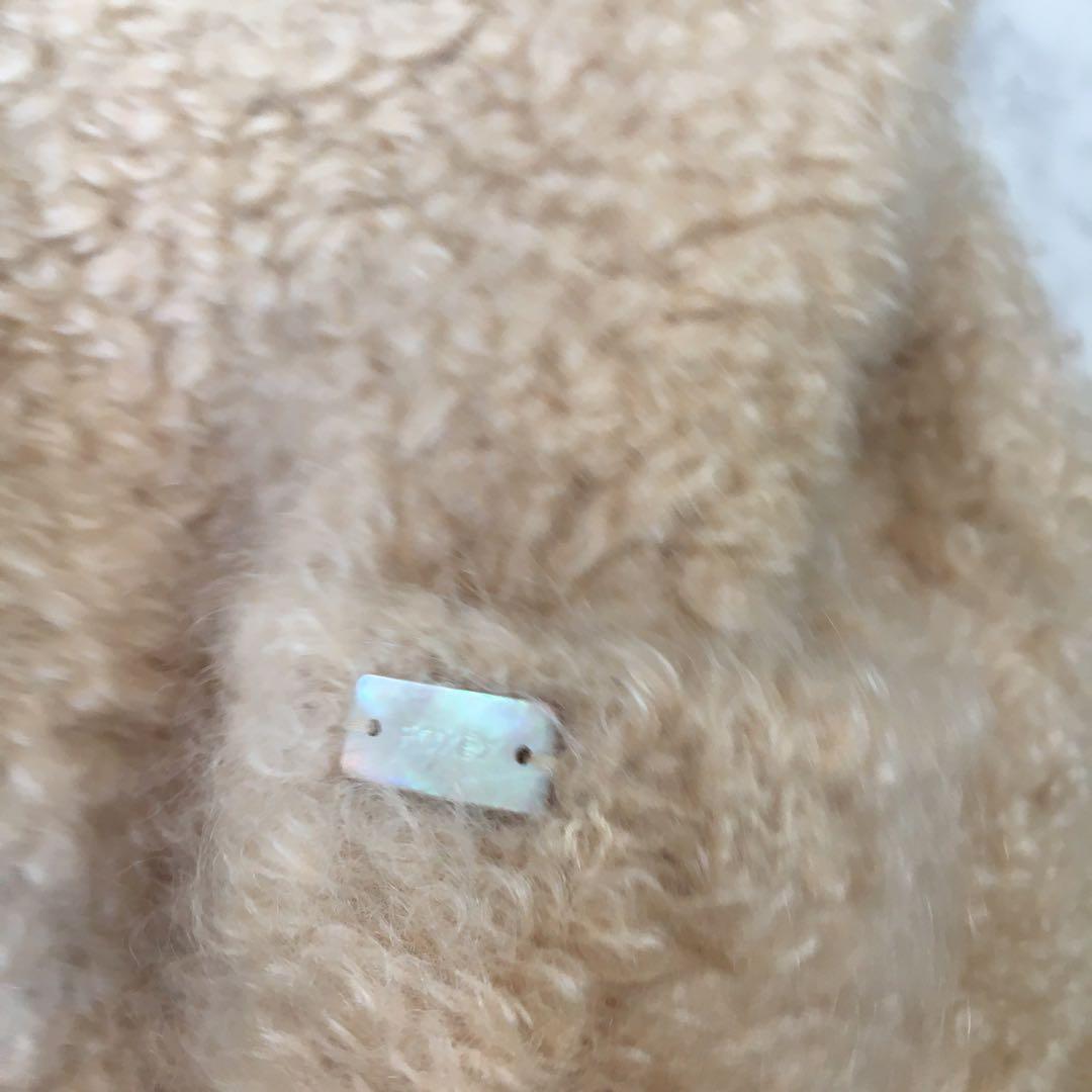 定価24万円　FOXEY フォクシー　カシミヤ マフラー付　ニット　コート