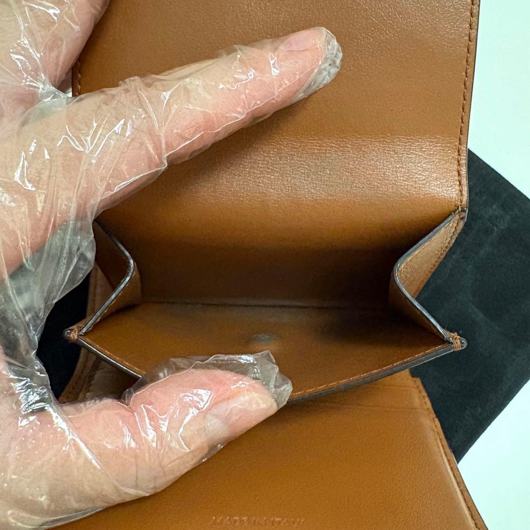 ミ*ケ様 【極美品】CELINE スモールフラップウォレット トリオンフ ナチュ