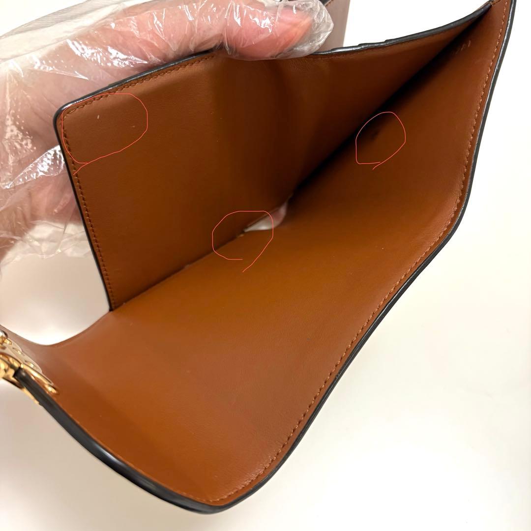 ミ*ケ様 【極美品】CELINE スモールフラップウォレット トリオンフ ナチュ