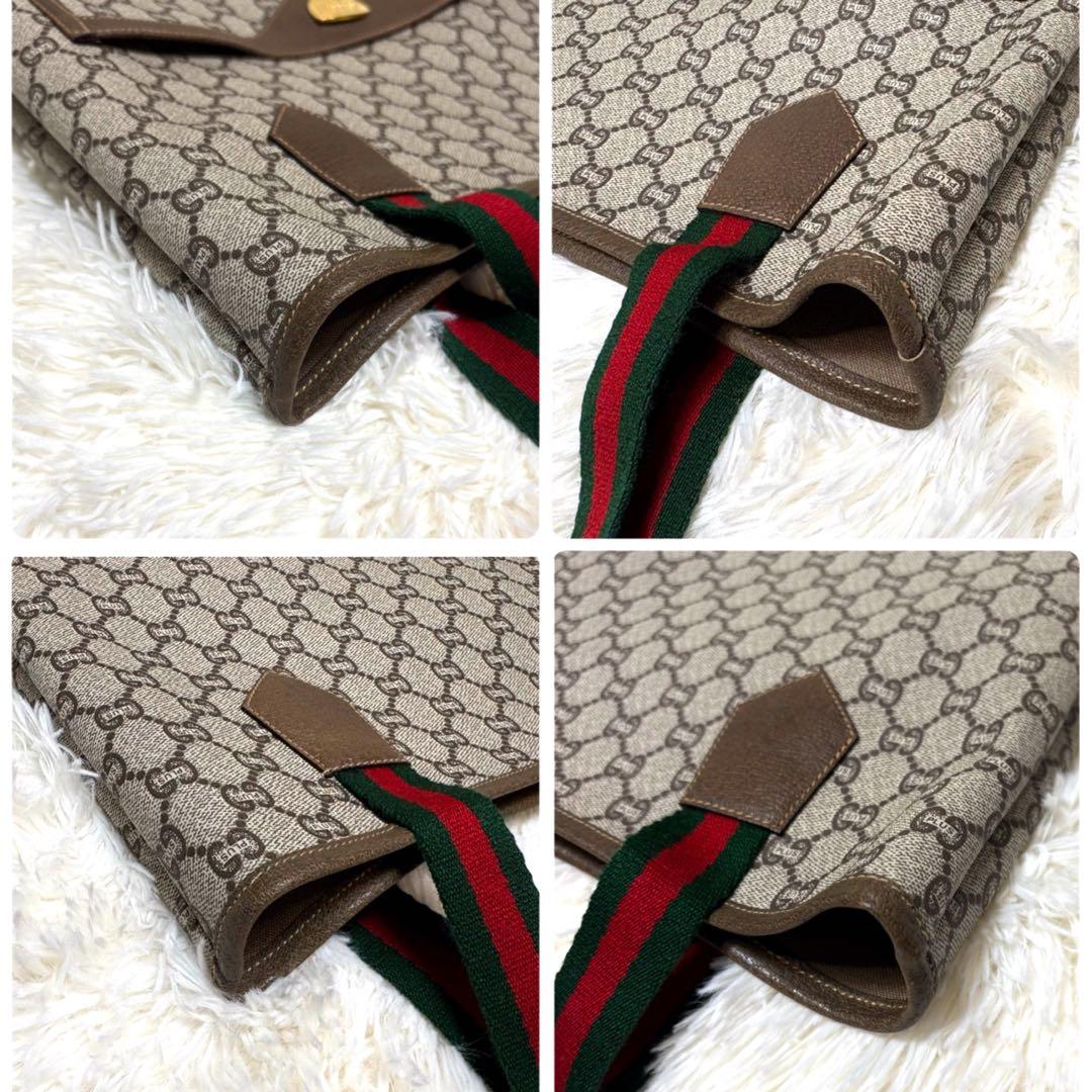 希少　極美品　グッチ GUCCI オールドグッチ　トートバック　シェリーライン