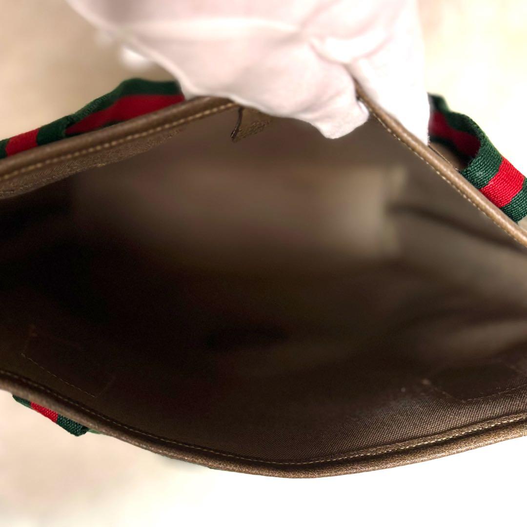 希少　極美品　グッチ GUCCI オールドグッチ　トートバック　シェリーライン