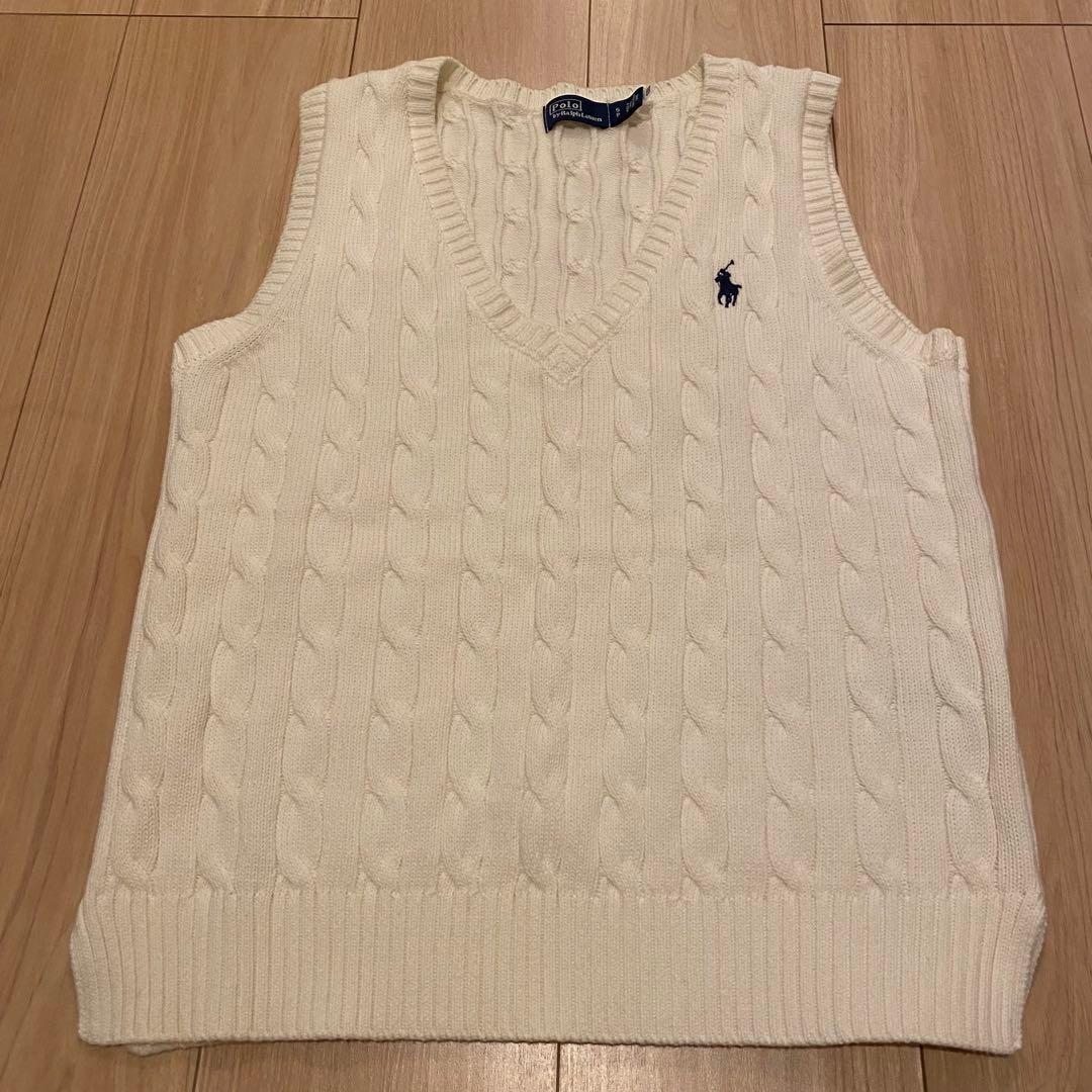 【美品】ラルフローレン ニットタンクトップ Mサイズ
