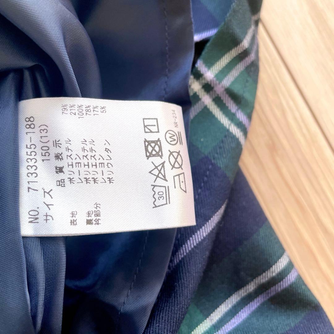 新品　アナスイミニ 150 チェック長袖ワンピース