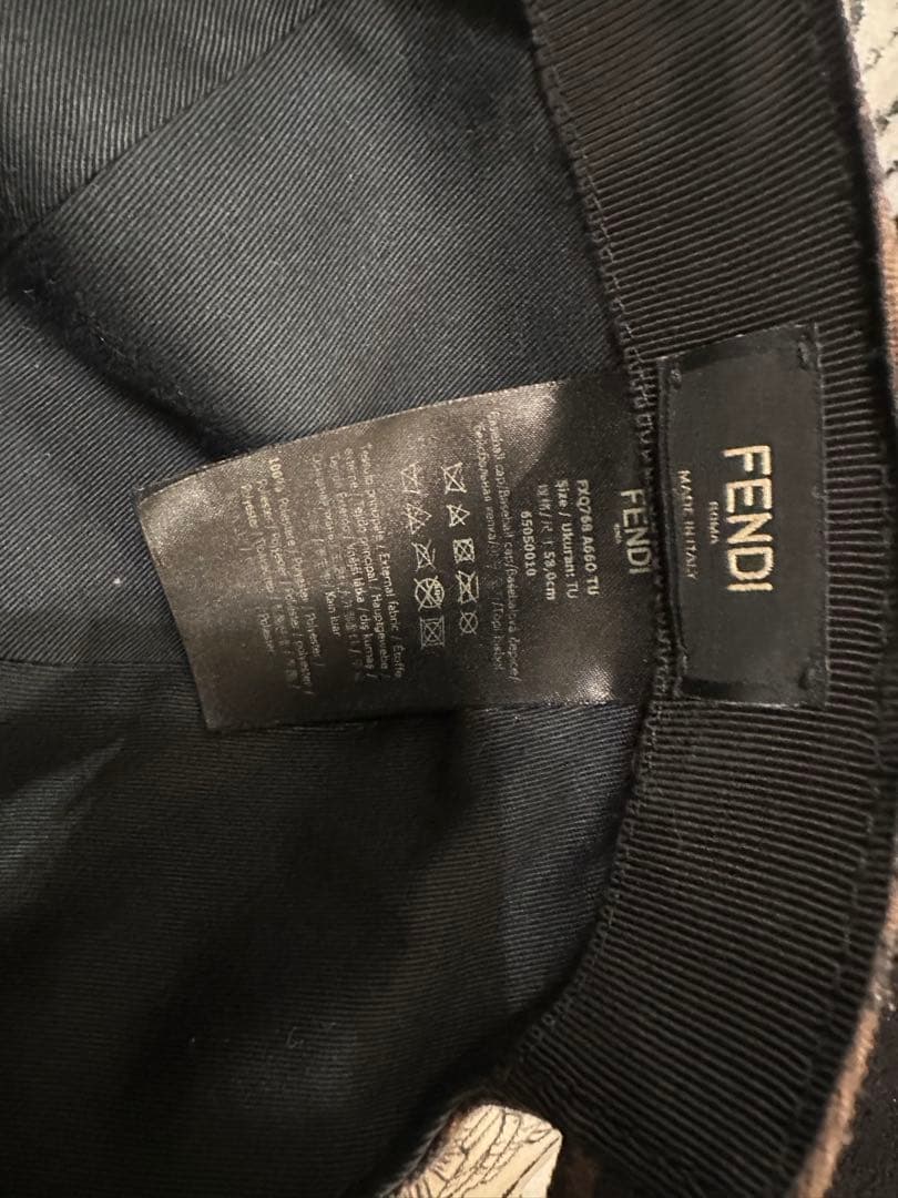 FENDI♡ズッカ柄♡イエロー♡キャップ