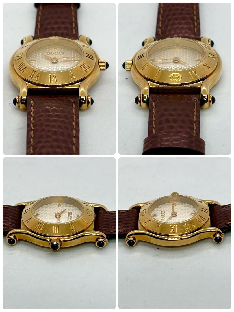 新品電池/稼働 GUCCI 6500L 未使用級 腕時計 QZ レディース