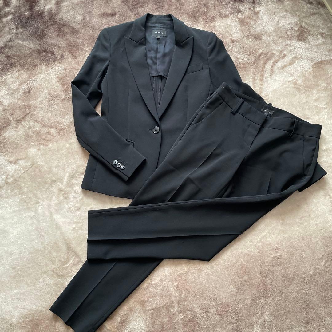 theory ブラックパンツスーツ セット