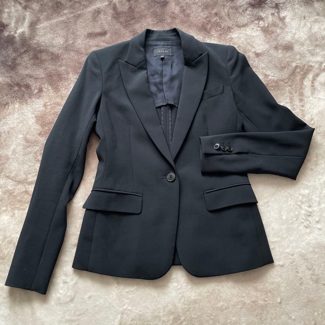 theory ブラックパンツスーツ セット
