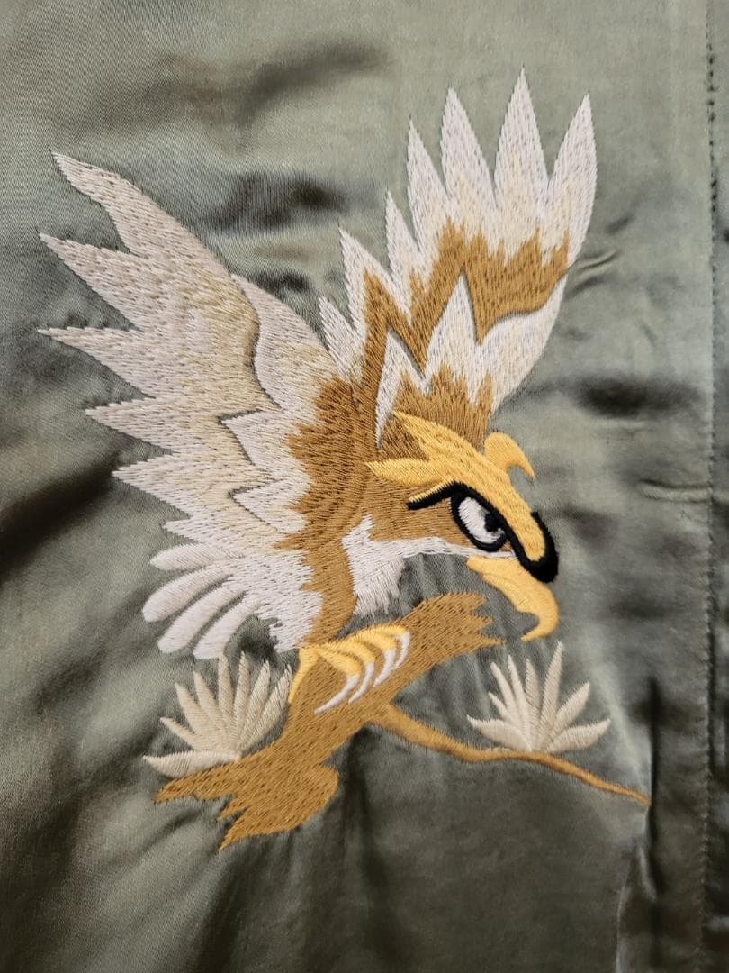 50'sライク刺繍ベロアリバーシブルスカジャン●サイズM●（商品番号4964）