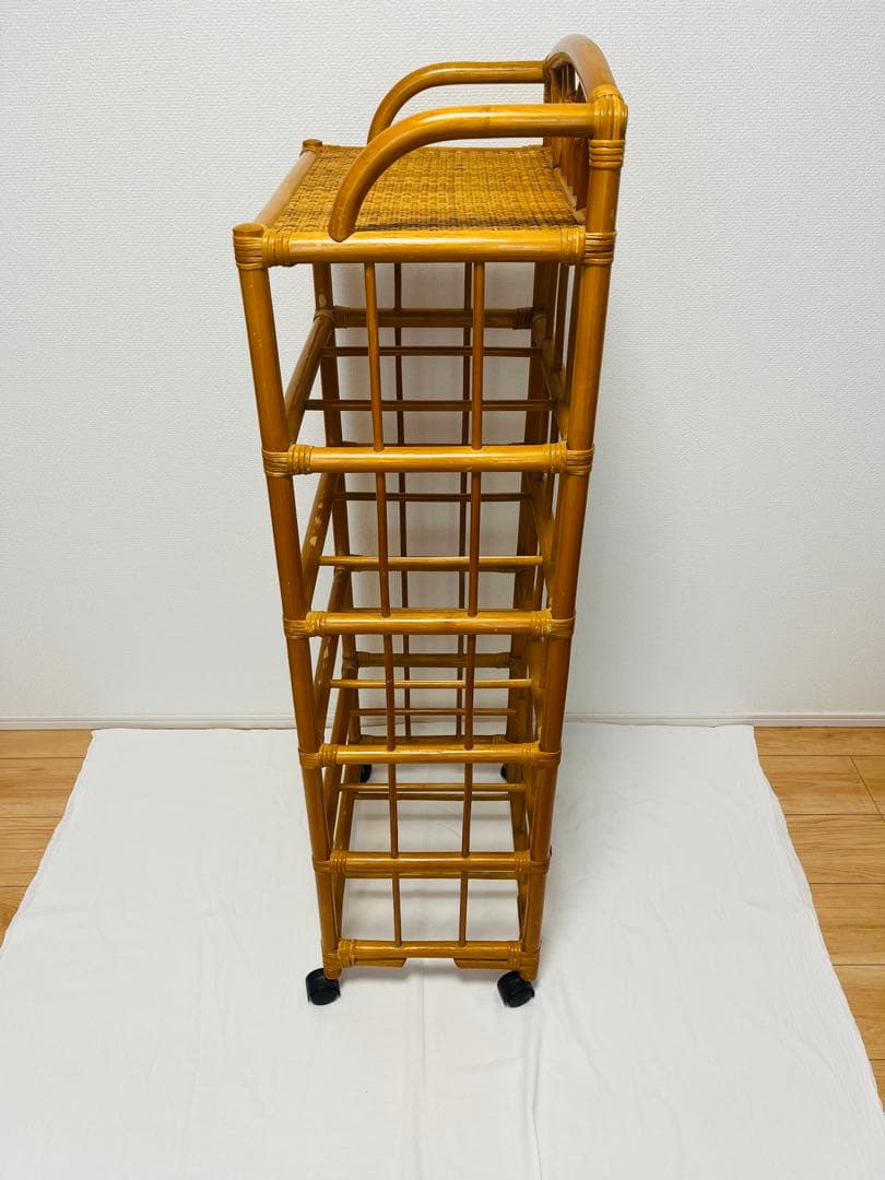 今だけ希望金額で購入可能❗️ラタン 籐家具 アンティーク 五段 チェスト 箪笥