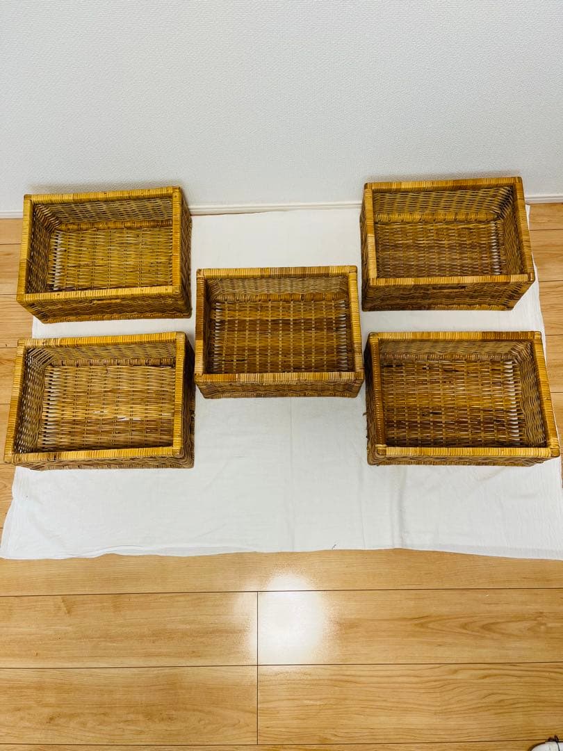 今だけ希望金額で購入可能❗️ラタン 籐家具 アンティーク 五段 チェスト 箪笥