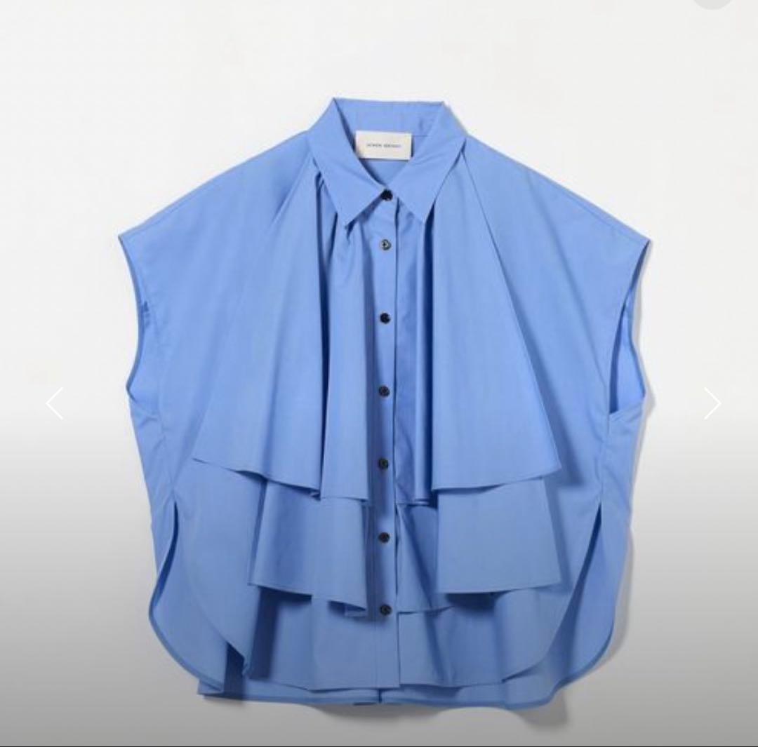 新品タグ付きユナイテッドアローズAEWEN MATOPH ラッフルドルマンシャツ