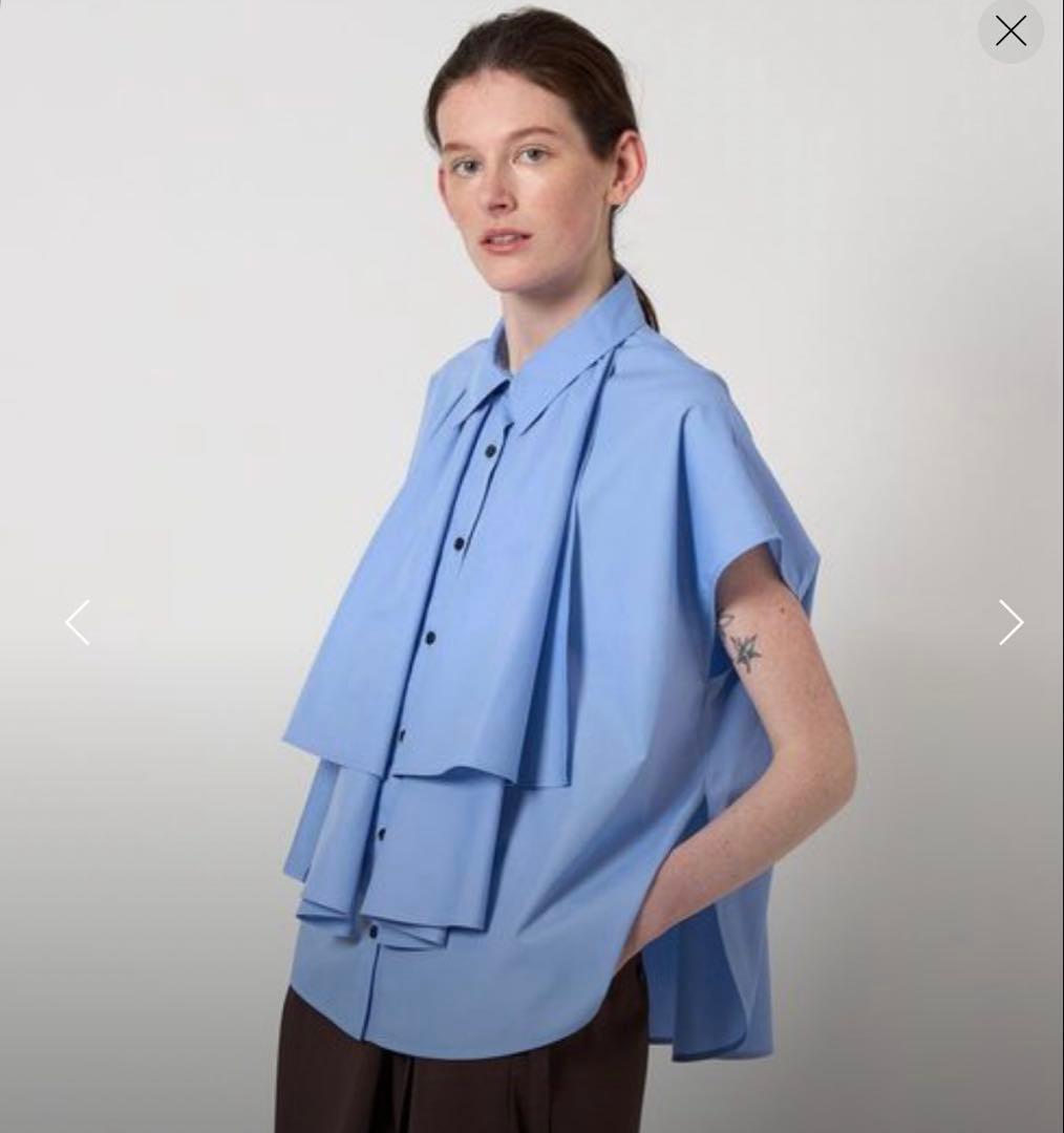 新品タグ付きユナイテッドアローズAEWEN MATOPH ラッフルドルマンシャツ