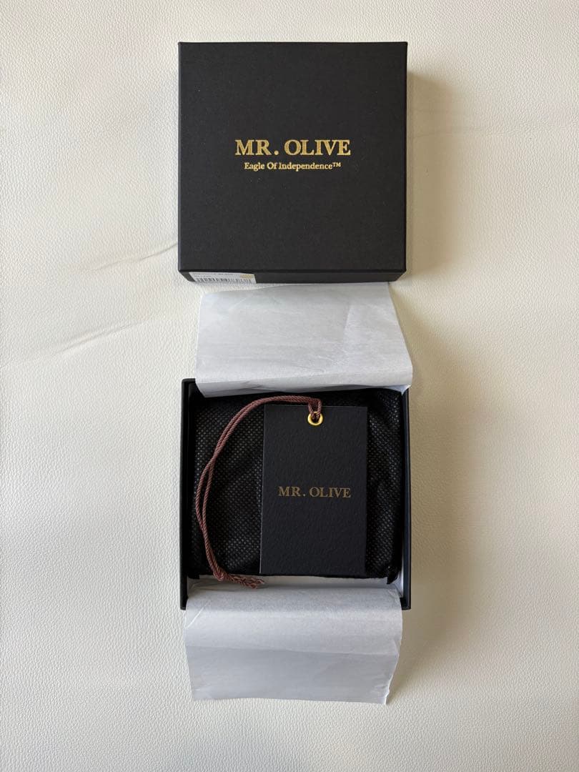 MR.OLIVE ミスターオリーブ本革 二つ折り財布　コンパクト