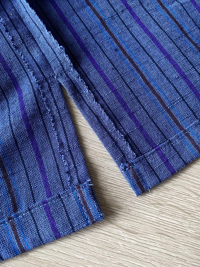 会津木綿　みかんさん専用　ブラウス　ハンドメイドNo.149