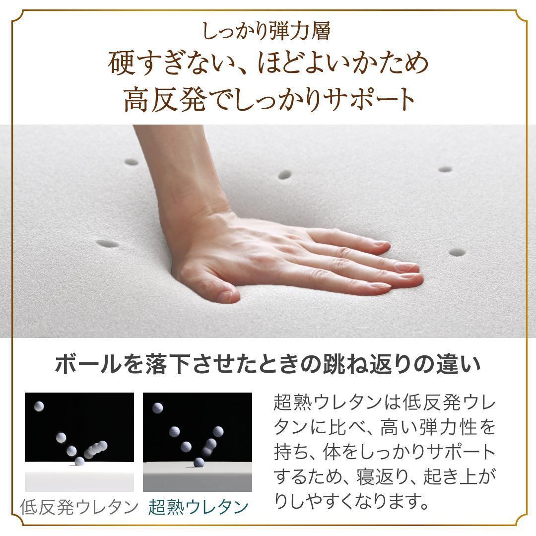 新品 送料込 三つ折りマットレス セミダブル 高反発 高通気 体圧分散 抗菌防臭