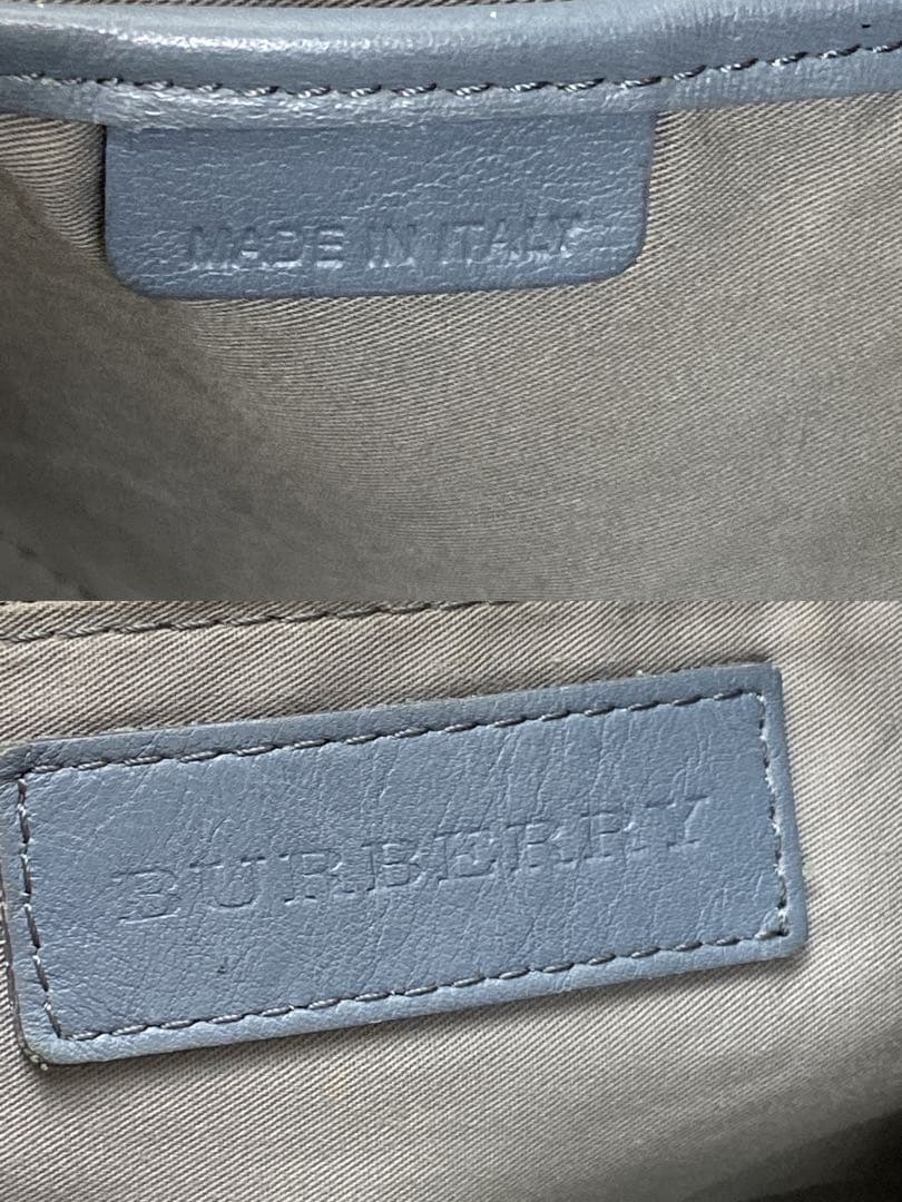 【良品】バーバリー トートバッグ ノバチェック ホース PVC レザーA4可