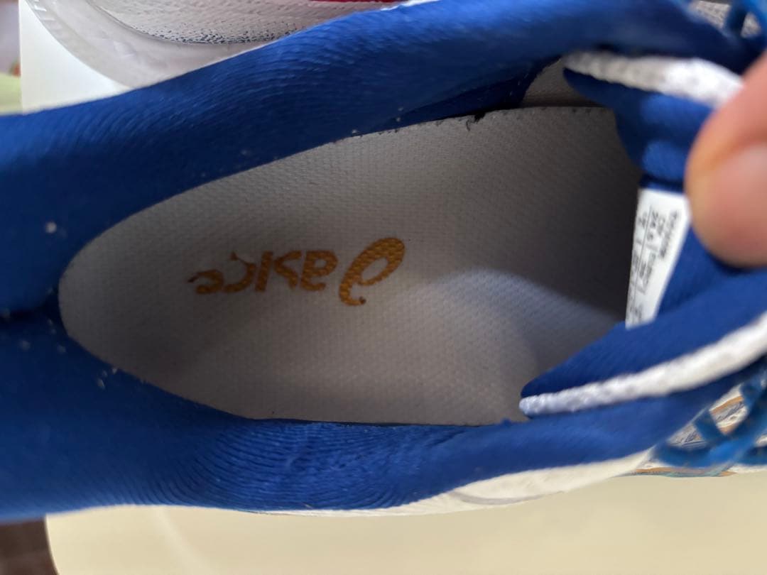 ASICS バレーボールシューズ ホワイト/ブルー/レッド