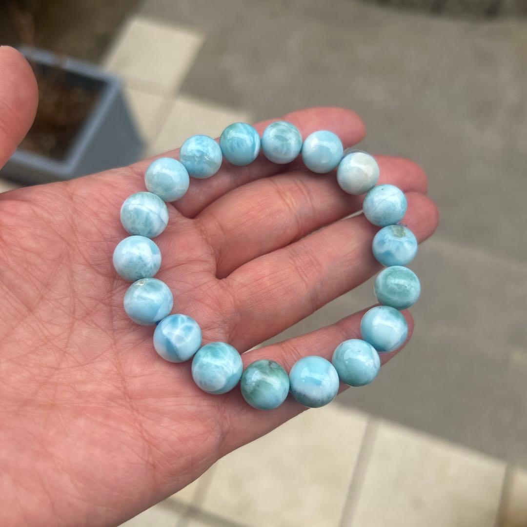 ラリマー ブレスレット ブルーペクトライト11mm ドミニカ産