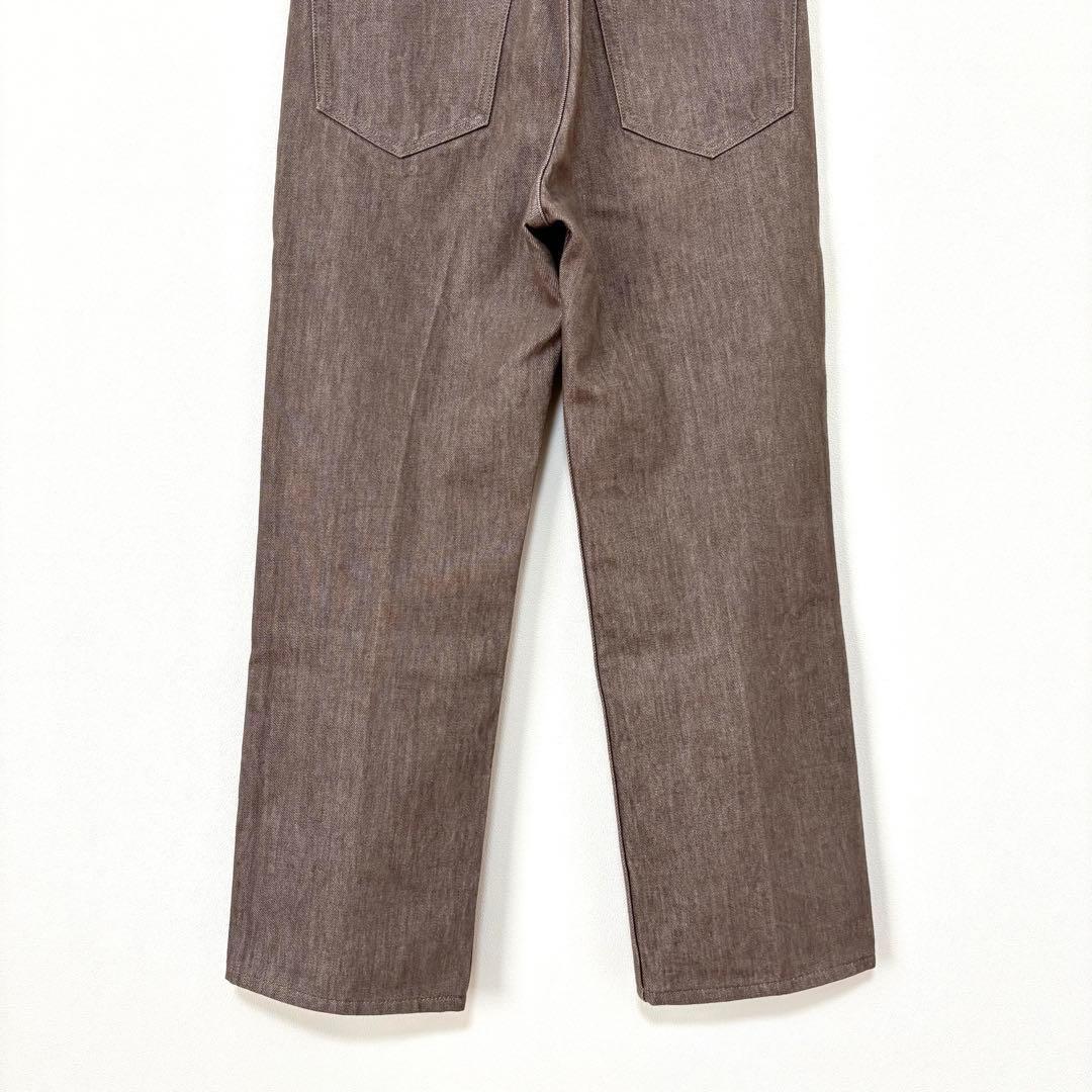 試着のみAURALEE HARD TWIST BROWN DENIM 5P 25