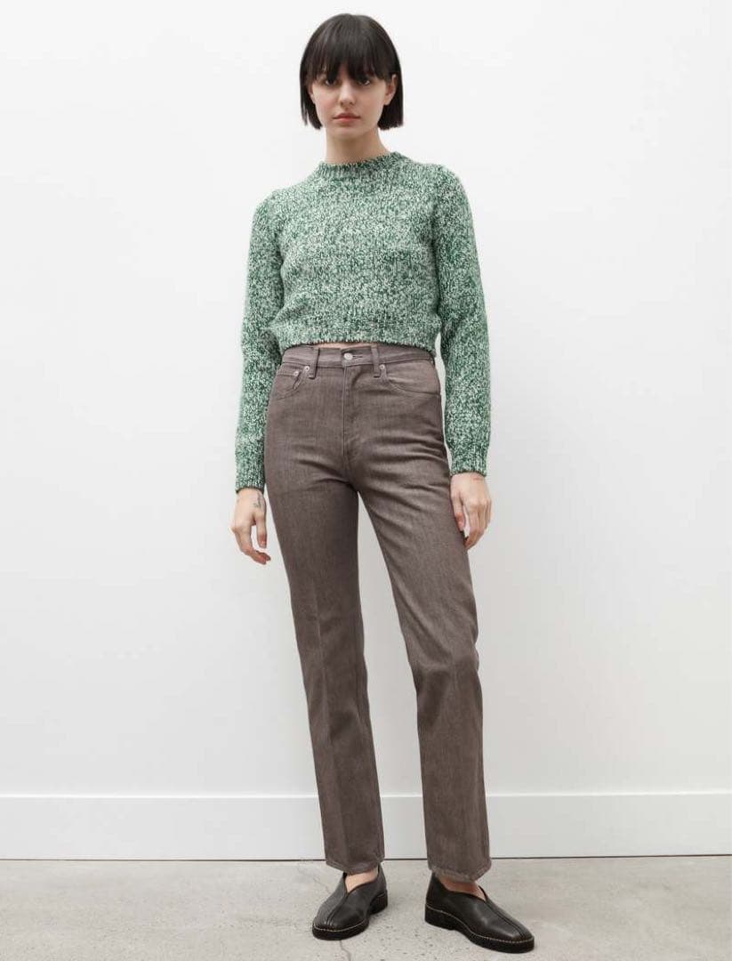 試着のみAURALEE HARD TWIST BROWN DENIM 5P 25