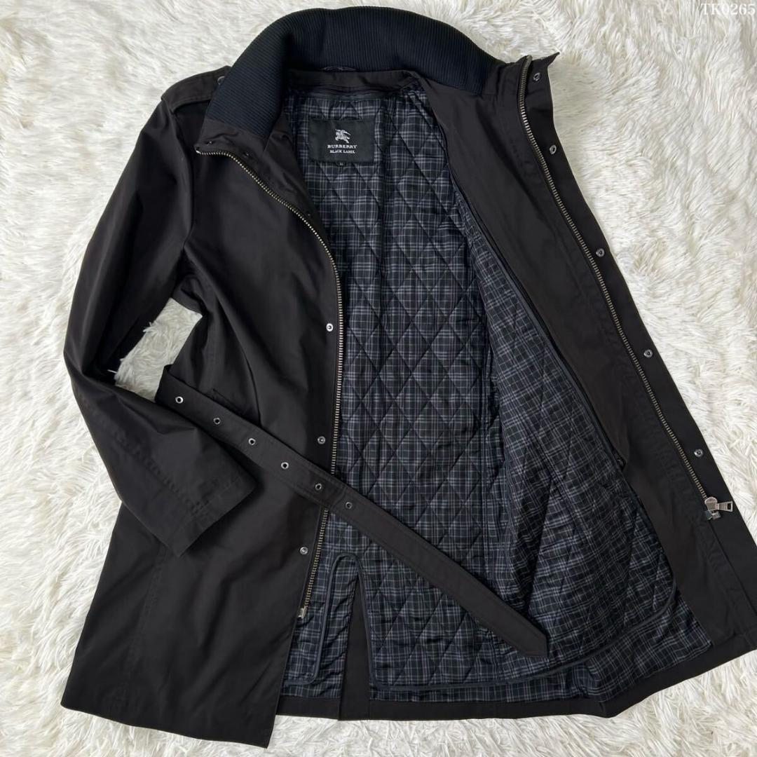 【極美品/LL】バーバリーブラックレーベル トレンチコート キルティングライナー