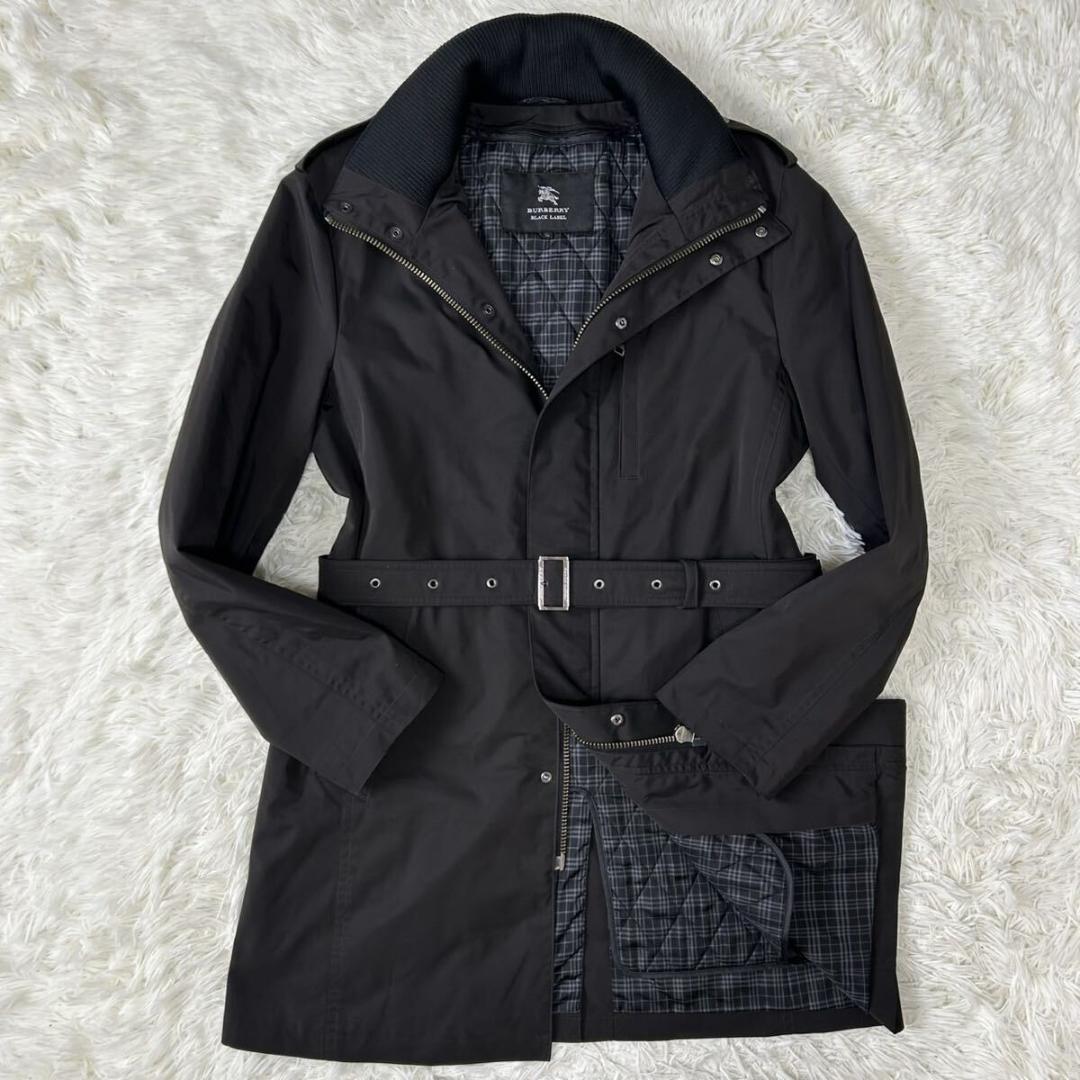 【極美品/LL】バーバリーブラックレーベル トレンチコート キルティングライナー
