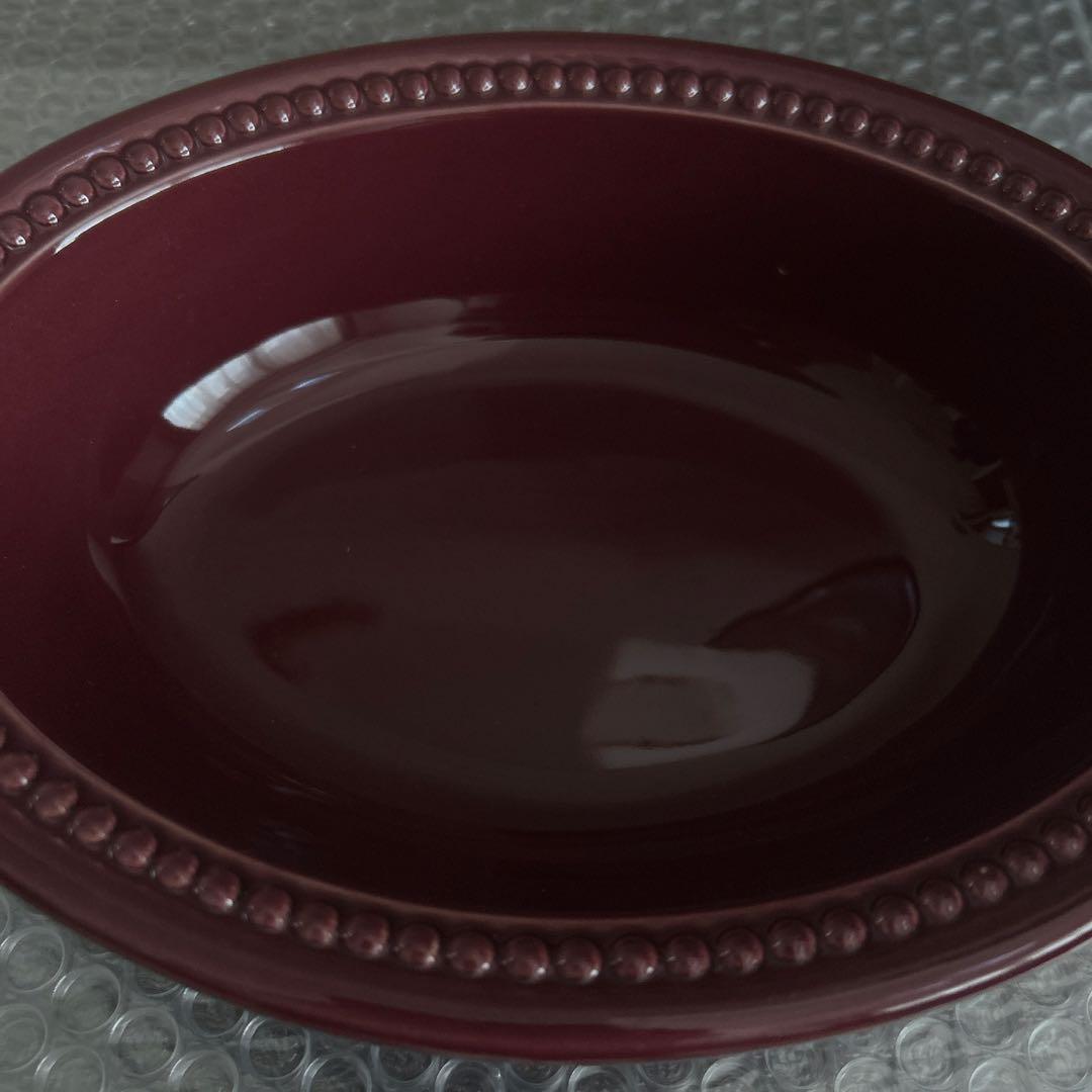 ル・クルーゼ★メゾンドパリ★パイディッシュ・プレート19センチ★モーヴピンク