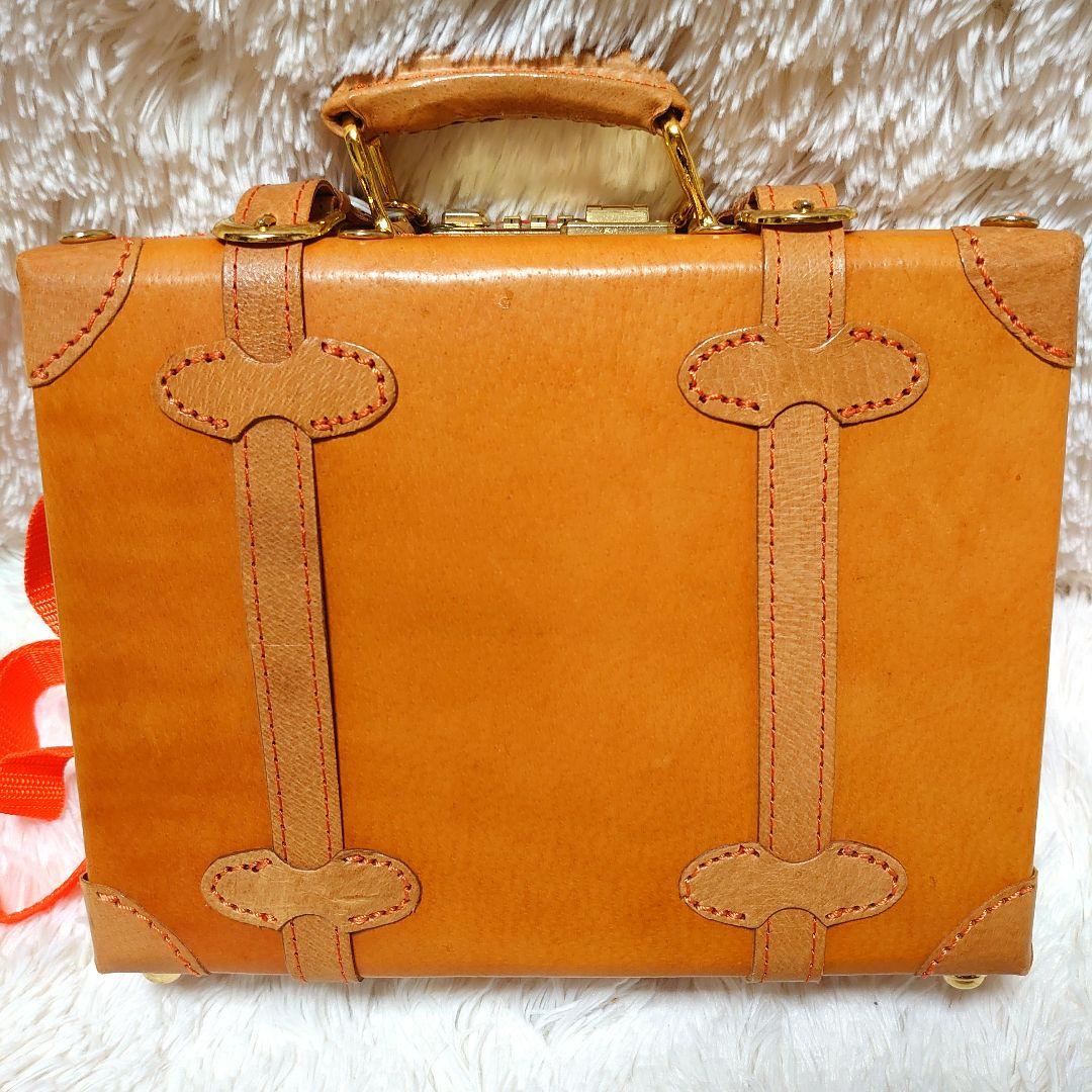 【新品】ユーラシア ピッグレザー ミニトランク ショルダーバッグ 2way