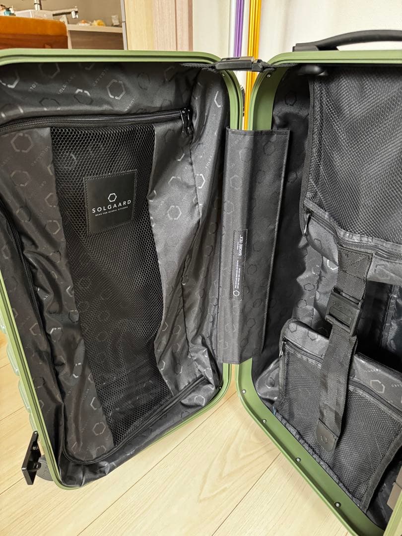 【中古】SOLGAARD ソルガード60L 時短スーツケース グリーン 随時値引