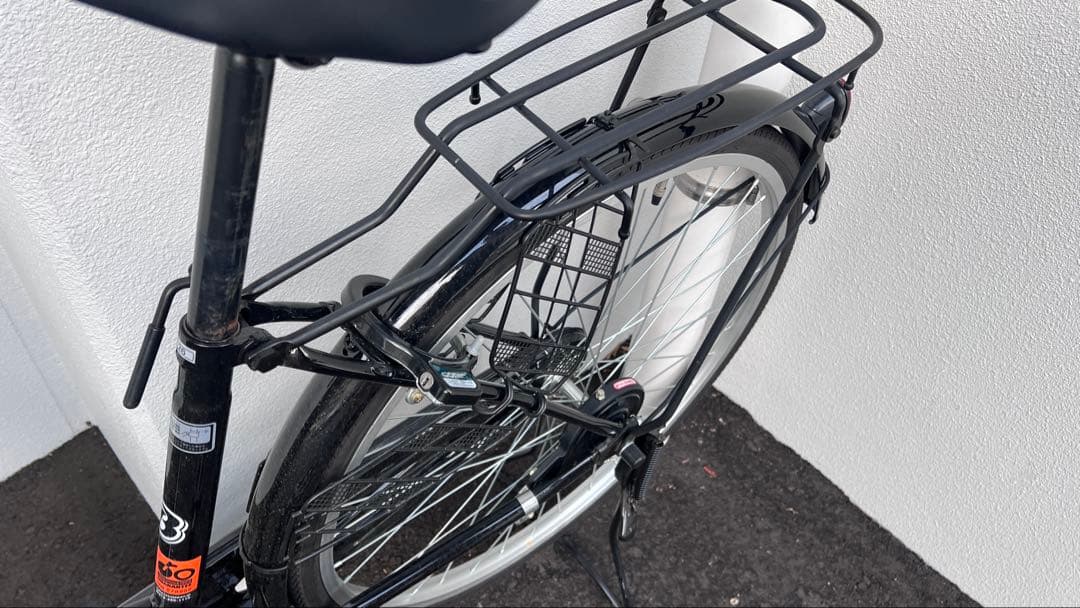 【やまと】大阪市引取 ママチャリ 26インチ 黒 鍵2本 譲渡証明書付き