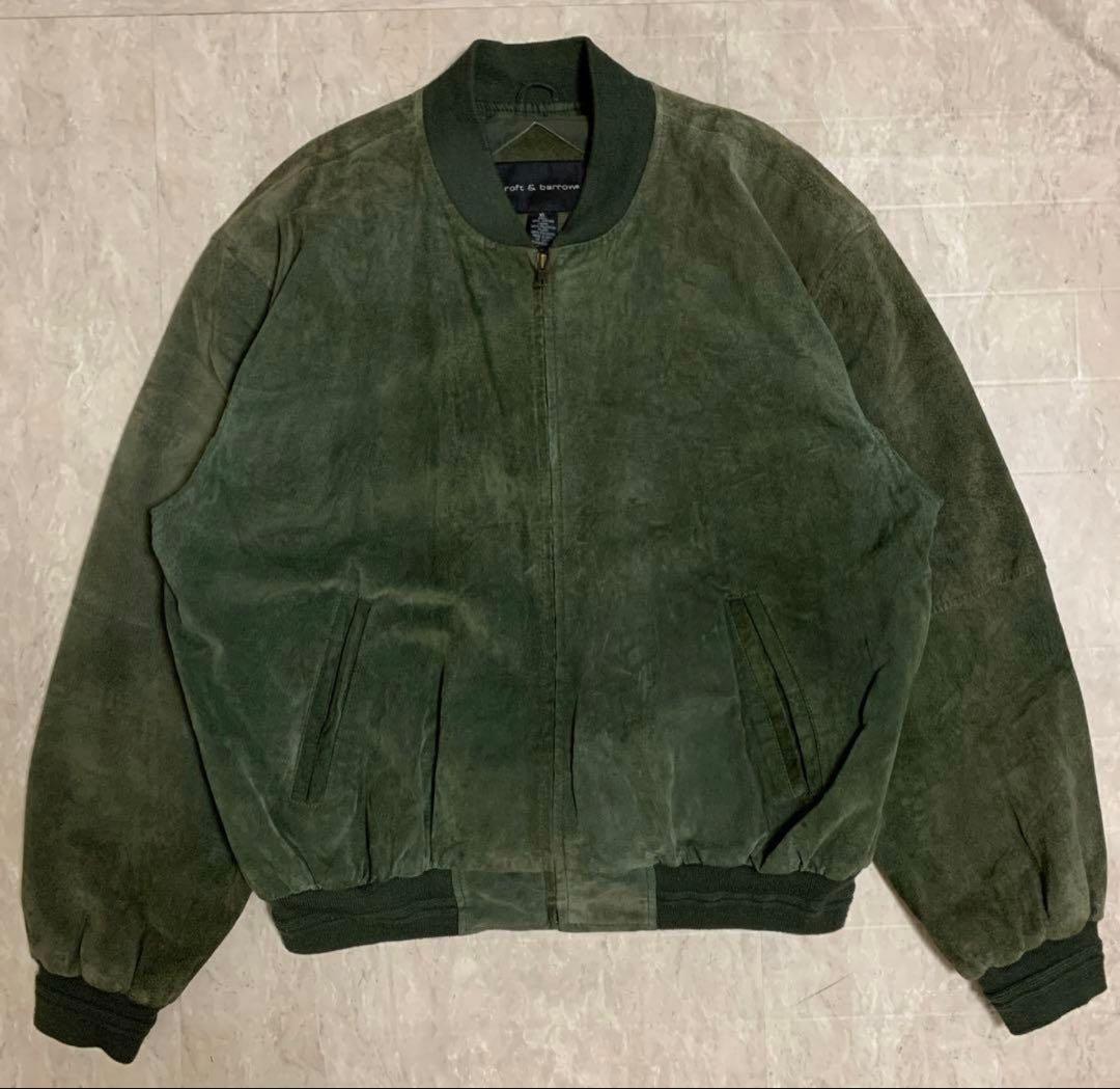 90s レザーボンバージャケット　本革　短丈　レザーフライトジャケット深水光太