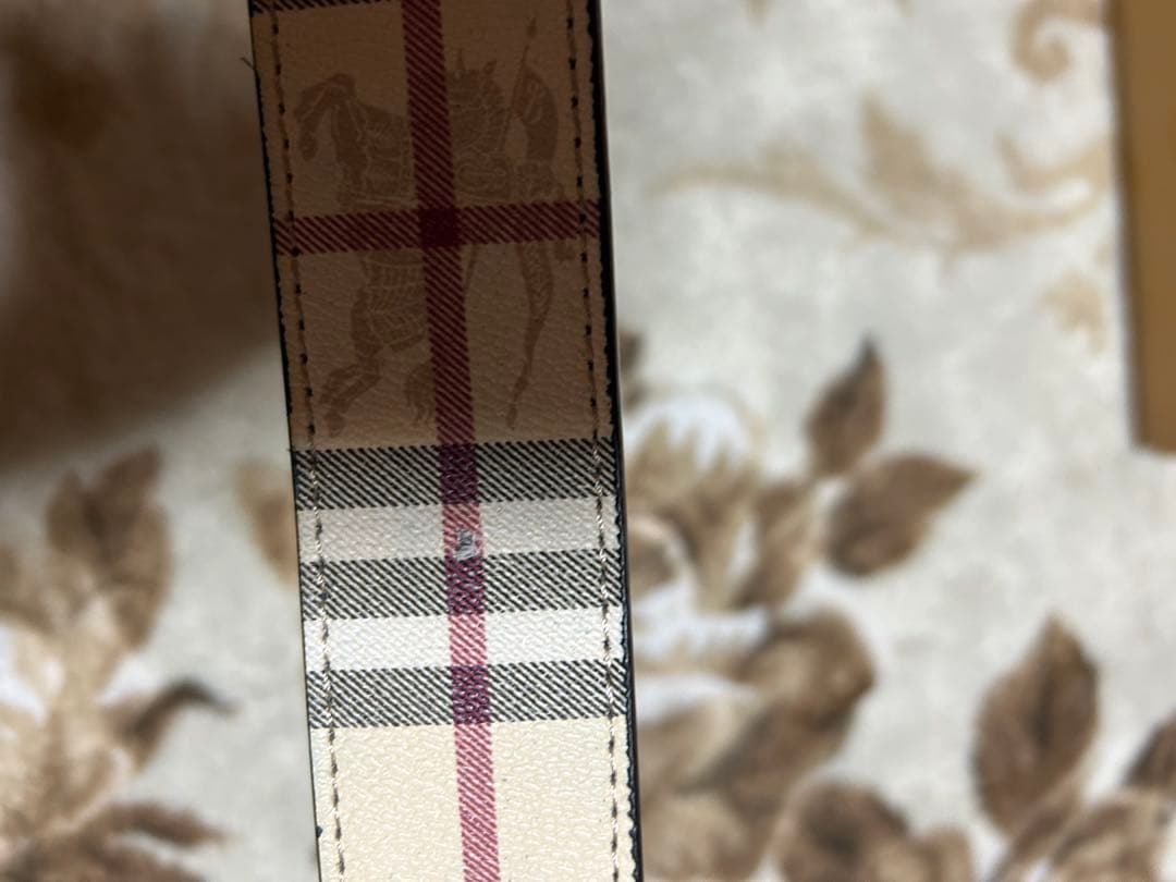 BURBERRY チェック柄 レザーベルト 専用