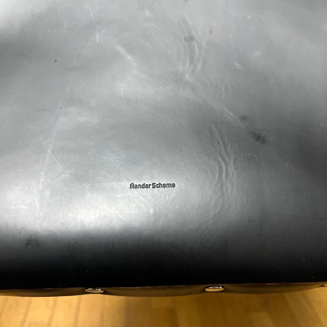 エンダースキーマ Assemble Disc Bag LP 黒 レザーバッグ