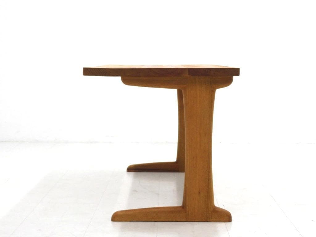 展示品　チェスナット材　無垢材　オイル仕上げ　デスク　書斎机　勉強机　北欧　高級