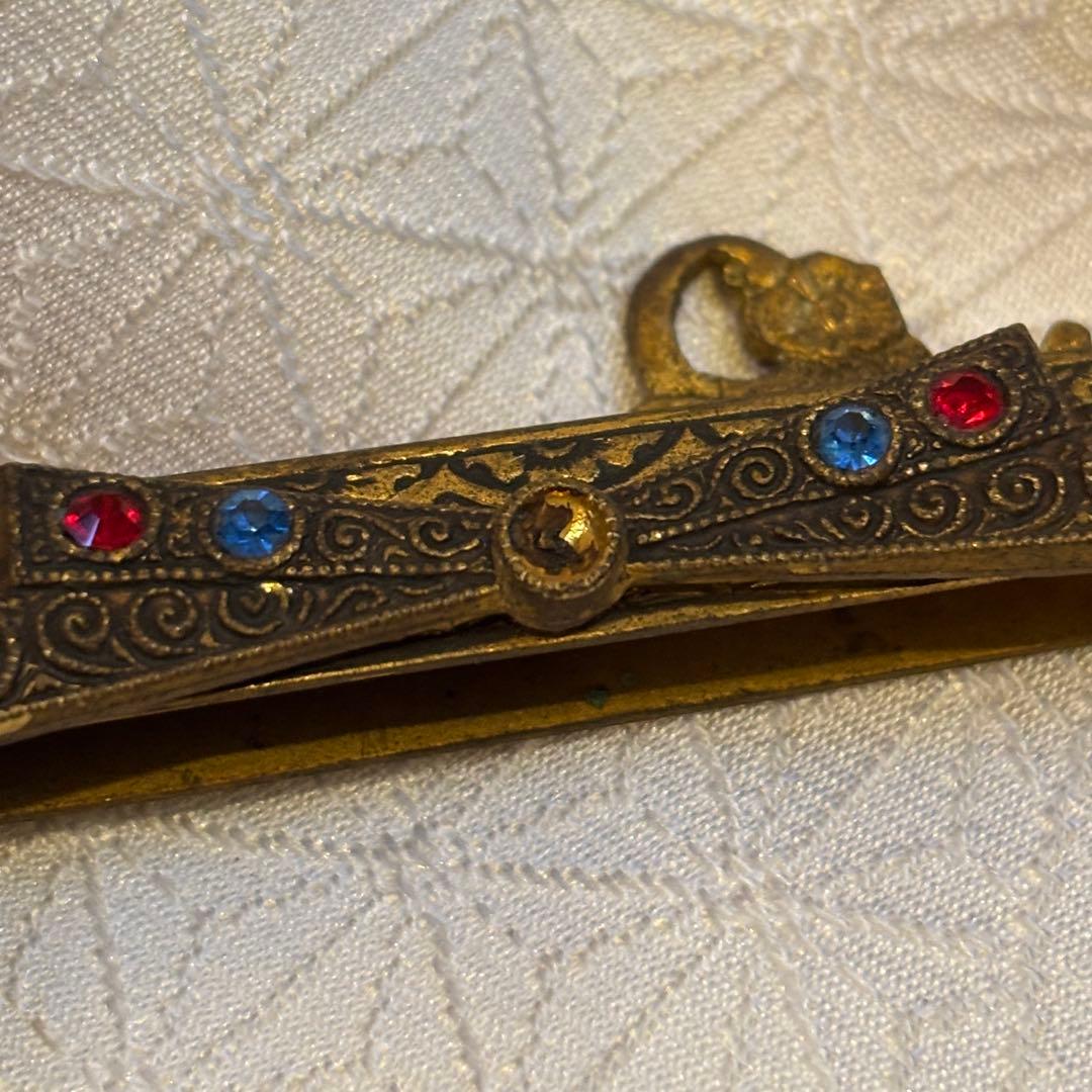 訳あり【希少・フランス製】アンティーク 口金金具　プチポアン サンプルタグ付