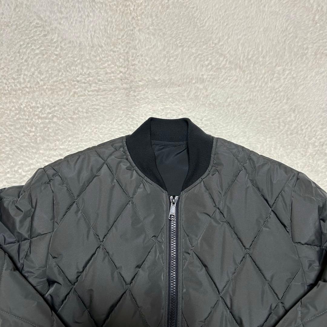 Shott リバーシブル MA-1 フライトジャケット キルティング 黒 L